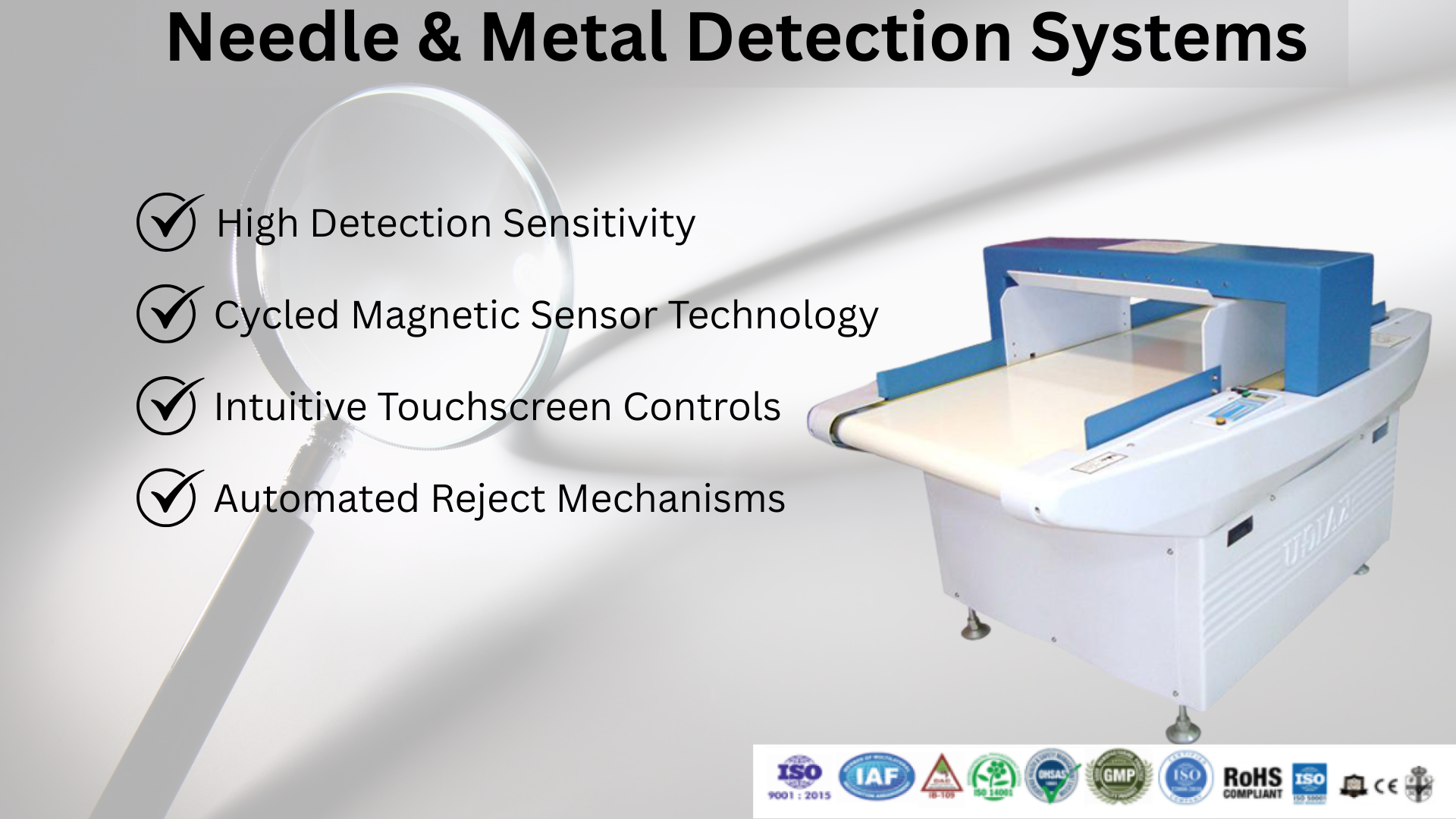 Needle & Metal Detection Systems